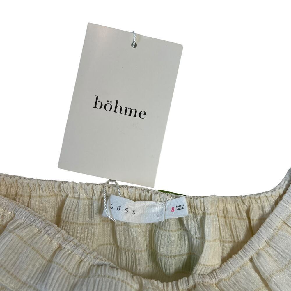 Anthropologie Puff Sleeve Smocked Milkmaid Top Size S - Picture 3 of 8